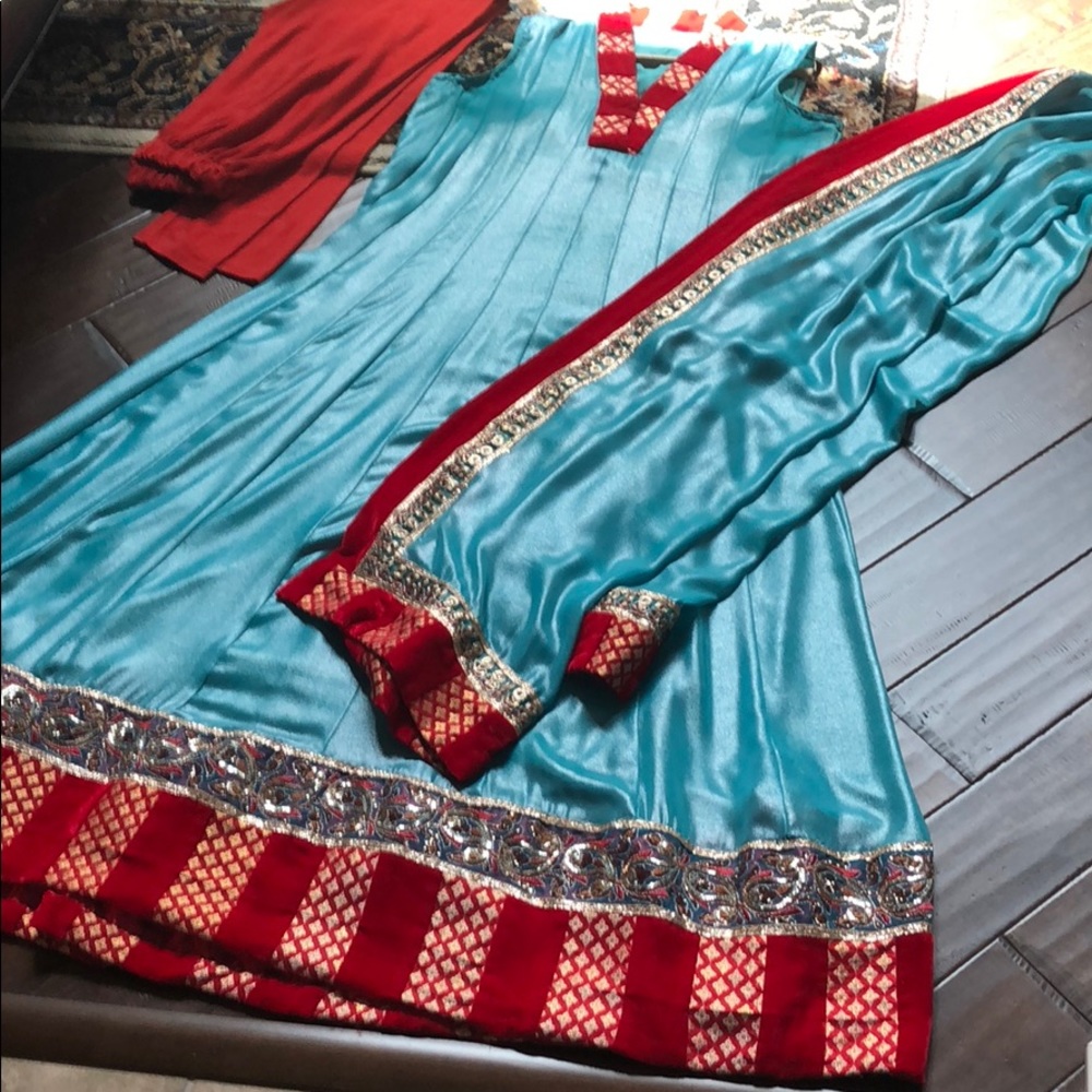 Anarkali Indian Pakistani gown dress
